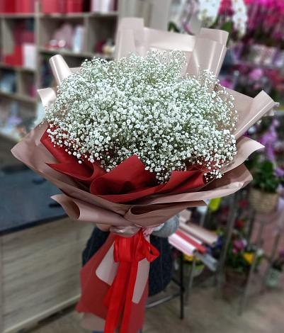 Букет цветов из: Гипсофила в Верхнеяркеево