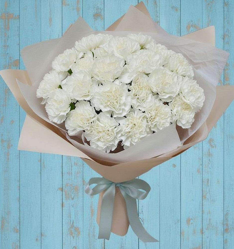 Букет цветов из: Гвоздики в Верхнеяркеево