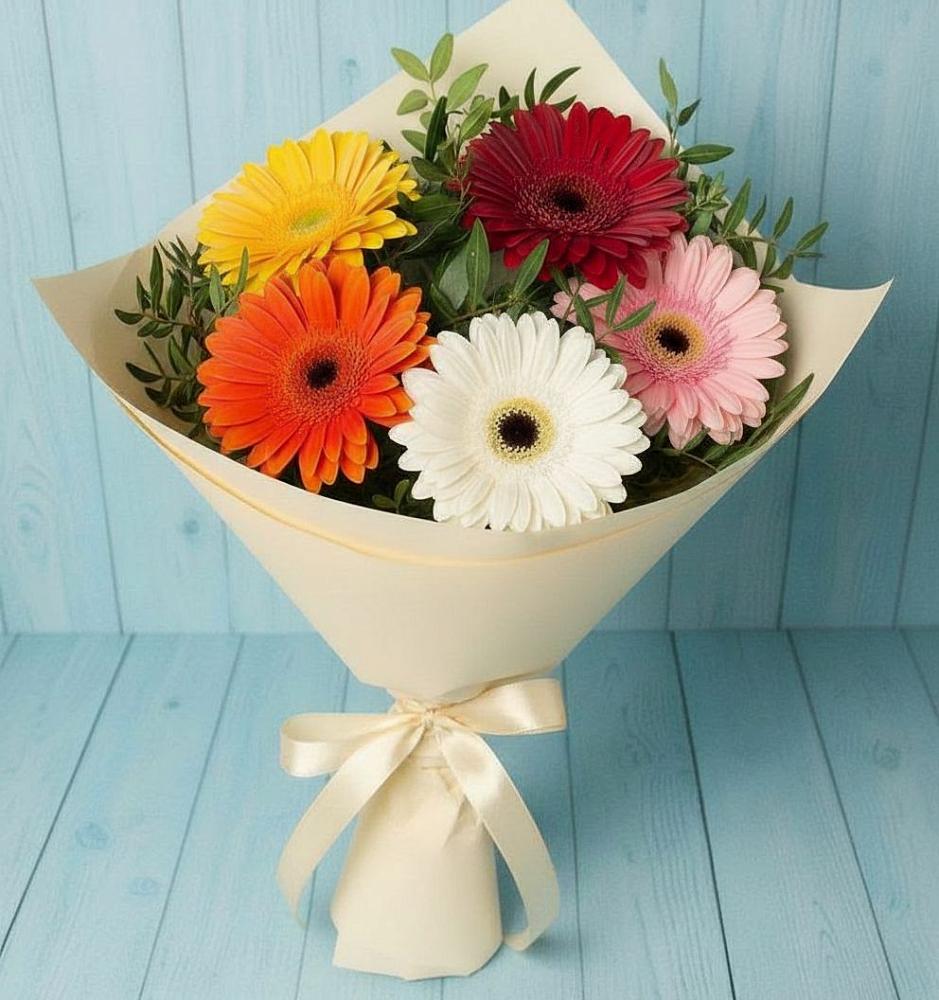 Букет цветов из: Герберы в Верхнеяркеево