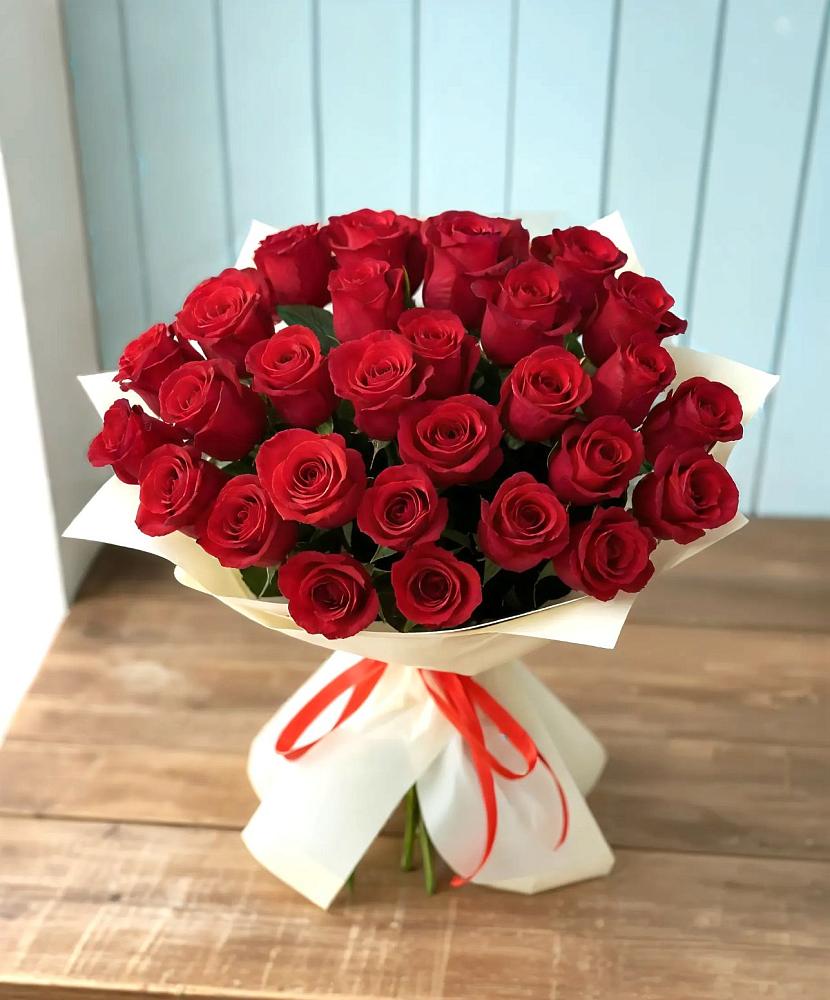 Букет 29 Красных роз в Верхнеяркеево