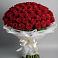 Букет 101 Красная роза Блэк Мэджик в Верхнеяркеево