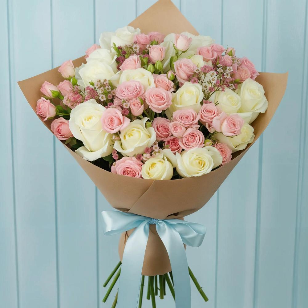 Букет цветов из: Розы в Верхнеяркеево