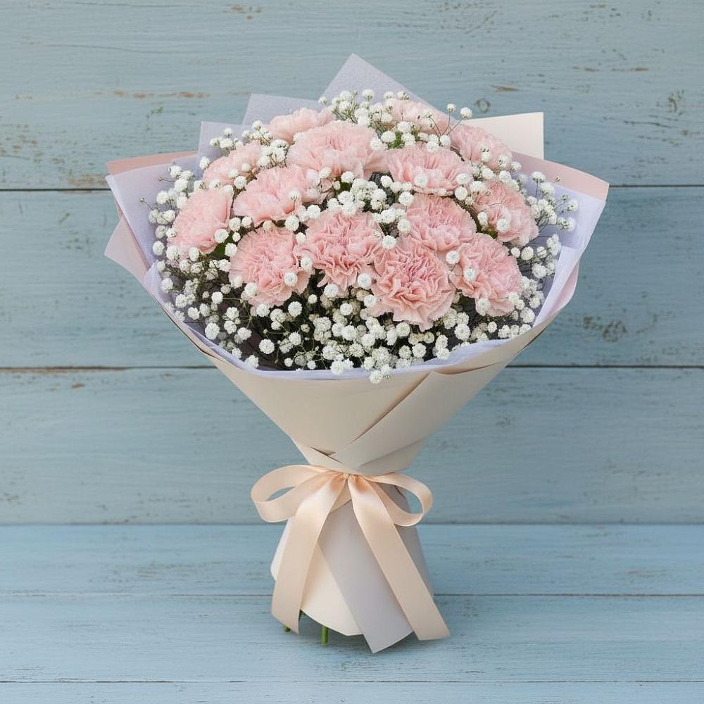 Букет цветов из: Гвоздики в Верхнеяркеево