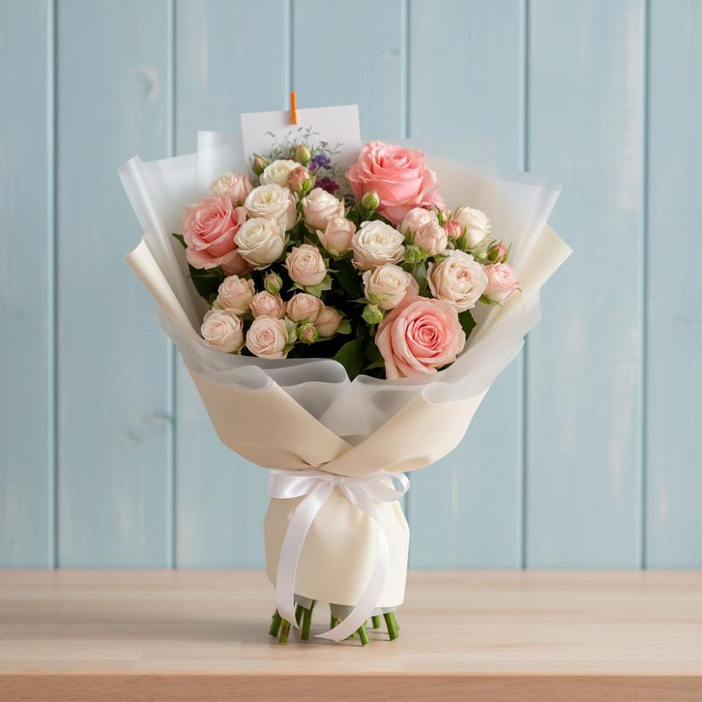 Букет цветов из: Розы в Верхнеяркеево