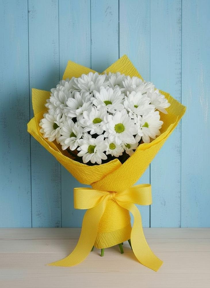 Букет цветов из: Хризантемы в Верхнеяркеево