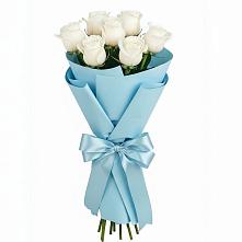 Букет 7 белых роз Проуд #REPLACE_PRED# Верхнеяркеево