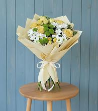 Букет цветов из:  Хризантемы и Розы #REPLACE_PRED# Верхнеяркеево