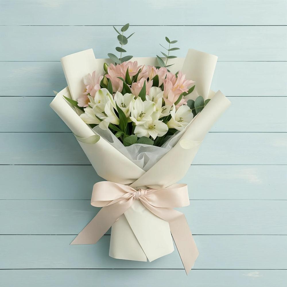 Букет цветов из: Альстромерии в Верхнеяркеево