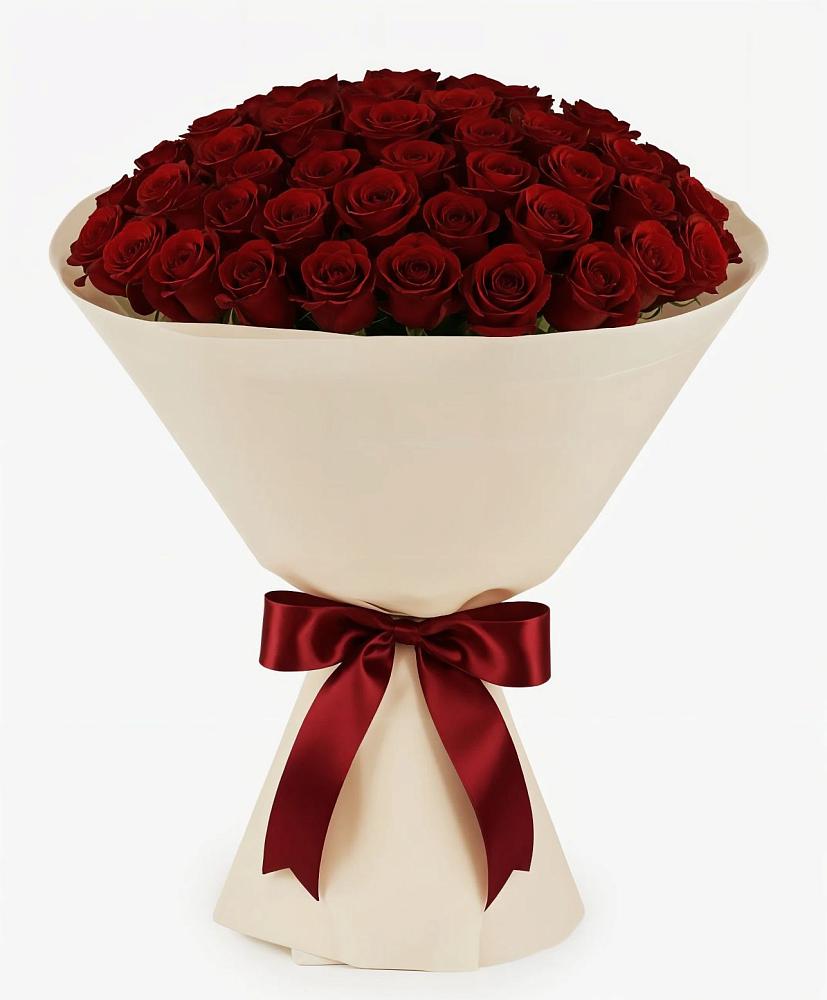 Букет 101 Бордовая роза Блэк Бакарра в Верхнеяркеево