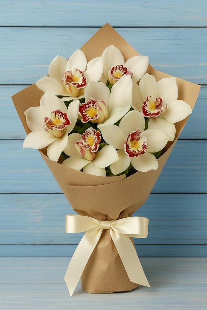 Букет цветов из: Орхидеи и Розы в Верхнеяркеево