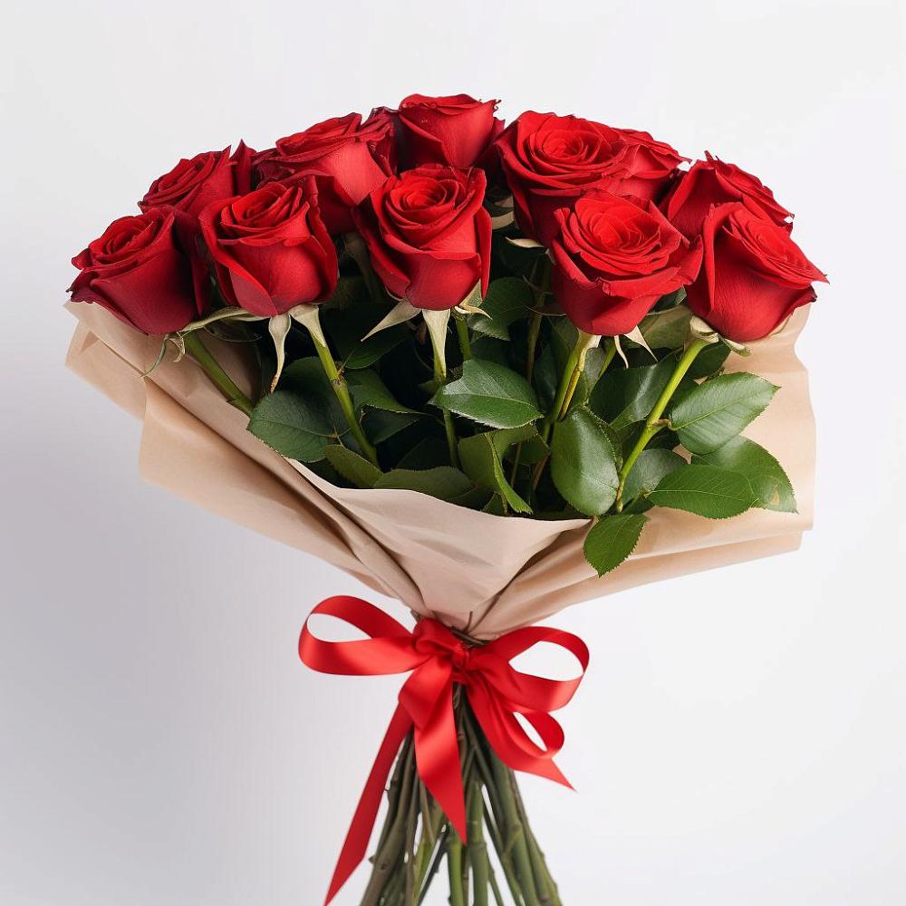 Букет 11 Красных роз Эдлесс Лав в Верхнеяркеево
