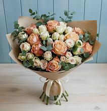 Букет цветов из:  Альстромерии и Розы в Верхнеяркеево